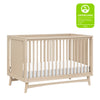 M15401TPE,Peggy Mid-Century 3-in-1 Convertible Crib w/Toddler Bed Conversion Kit in Taupe