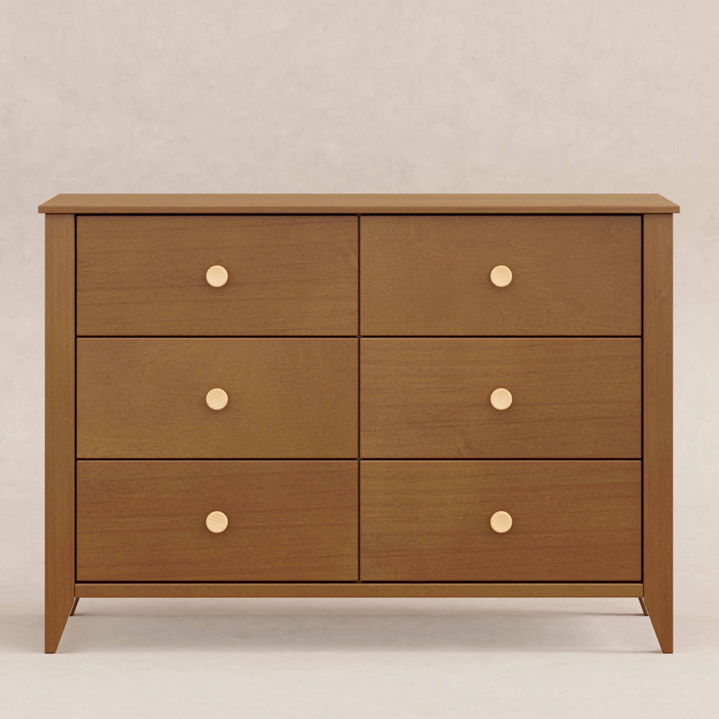 M10326CTN,Sprout 6-Drawer Double Dresser in Chestnut and Natural