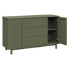 M29816OL,Pogo Tambour Assembled Dresser in Olive