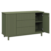 M29816OL,Pogo Tambour Assembled Dresser in Olive