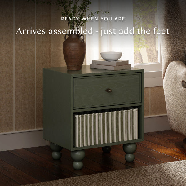 M33360AE,Nate Berkus x Babyletto Astre Nightstand in Archival Elm