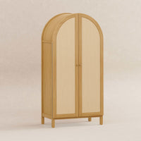 M25929HY,Bondi Cane Armoire  Assembled in Honey
