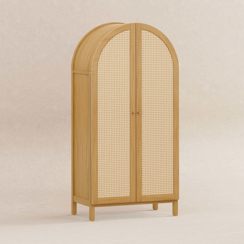 M25929HY,Bondi Cane Armoire  Assembled in Honey