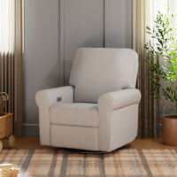 B17787PGET,Monroe Pillowback Power Recliner in Performance Grey Eco-Twill