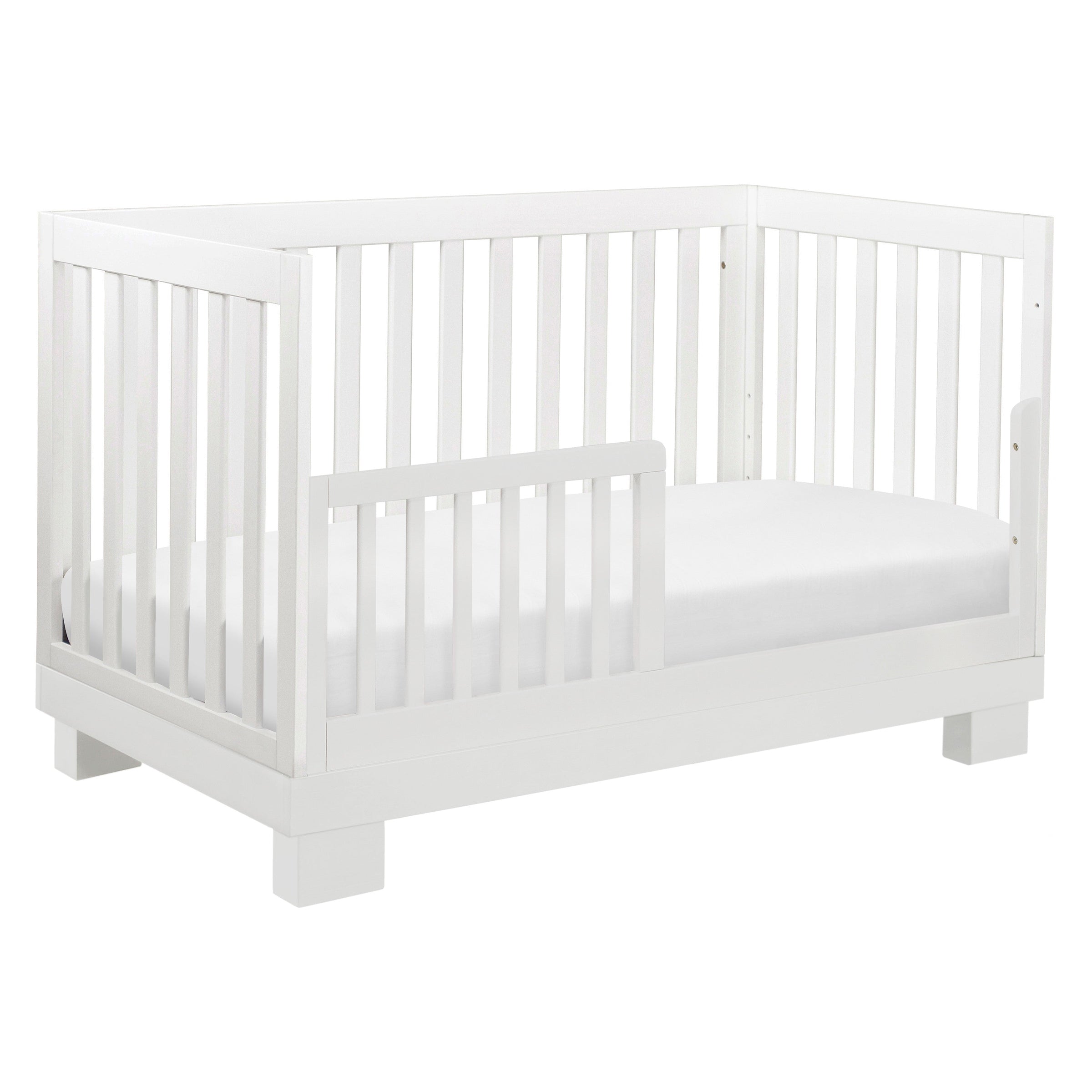 M6701W,Modo 3-in-1 Convertible Crib w/Toddler Bed Conversion Kit in White Finish
