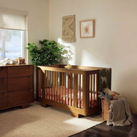 M23401NL,Yuzu 8-in-1 Convertible Crib w/All-Stages Conversion Kits in Natural Walnut