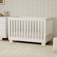 M6701W,Modo 3-in-1 Convertible Crib w/Toddler Bed Conversion Kit in White Finish