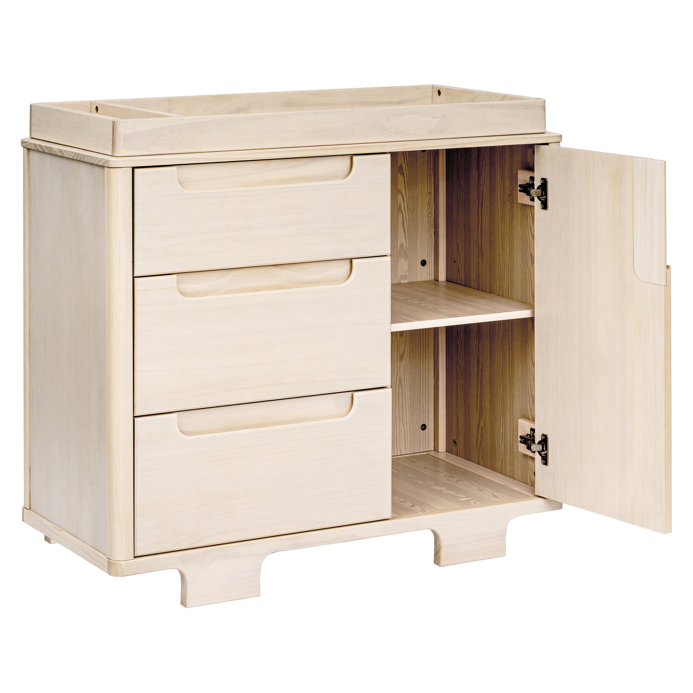 M23423NX,Yuzu 3-Drawer Changer Dresser in Washed Natural