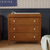 M10323CTN,Sprout 3-Drawer Changer Dresser in Chestnut and Natural Finish