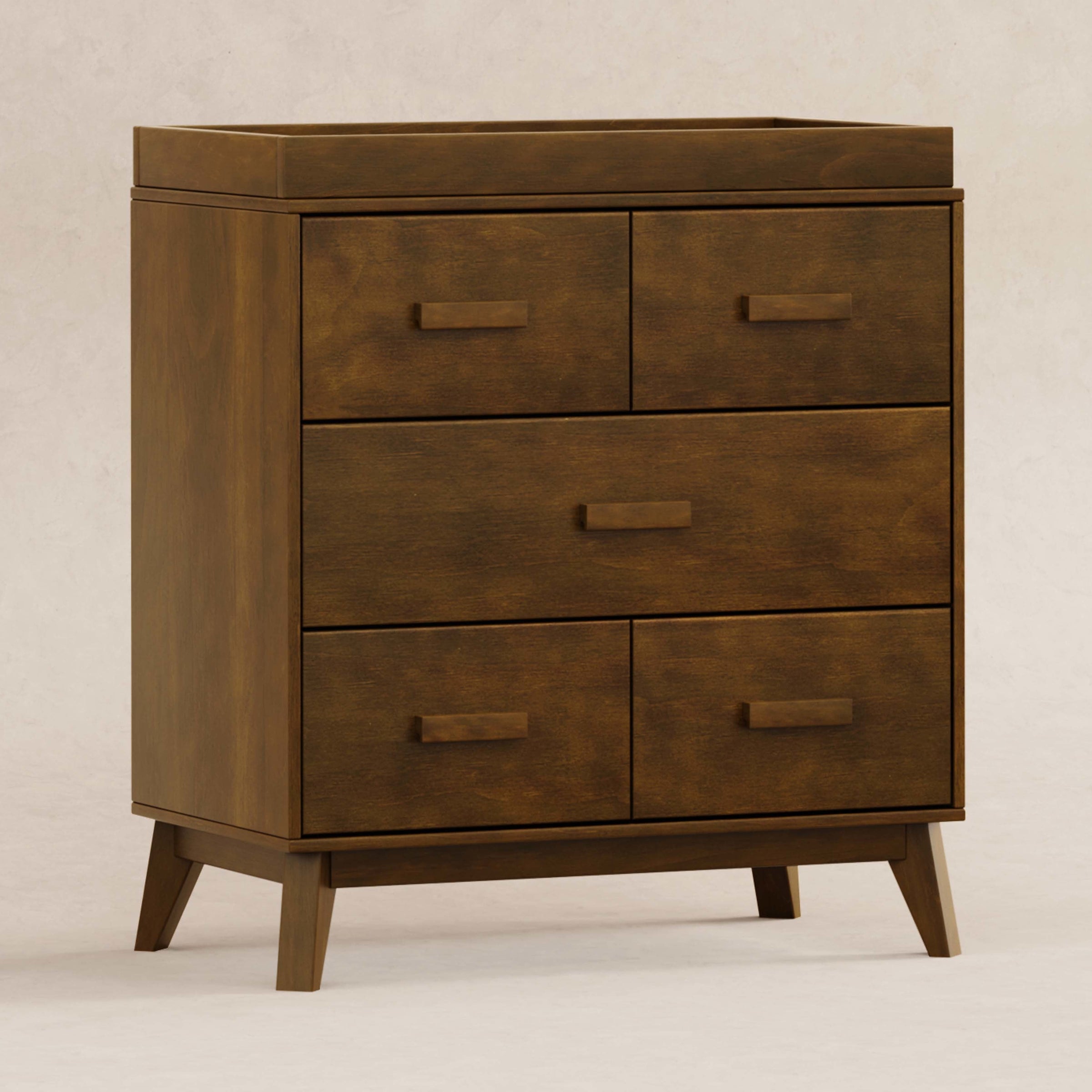 M5823NL,Scoot 3-Drawer Changer Dresser in Natural Walnut