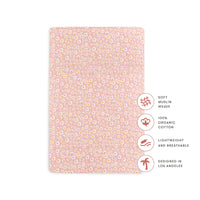 T28036,Daisy Muslin Mini Crib Sheet in GOTS Certified Organic Cotton