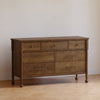 M31416NL,Alouette 7-Drawer Assembled Dresser in Natural Walnut