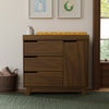 M4223NL,Hudson 3-Drawer Changer Dresser w/Removable Changing Tray in Natural Walnut