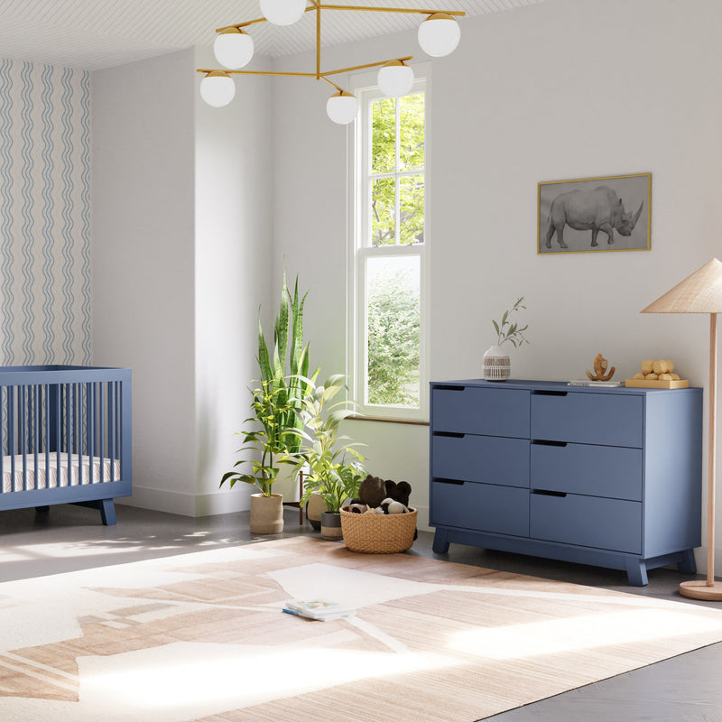 M4216CVB,Hudson 6-Drawer Double Dresser  Assembled in Cove Blue