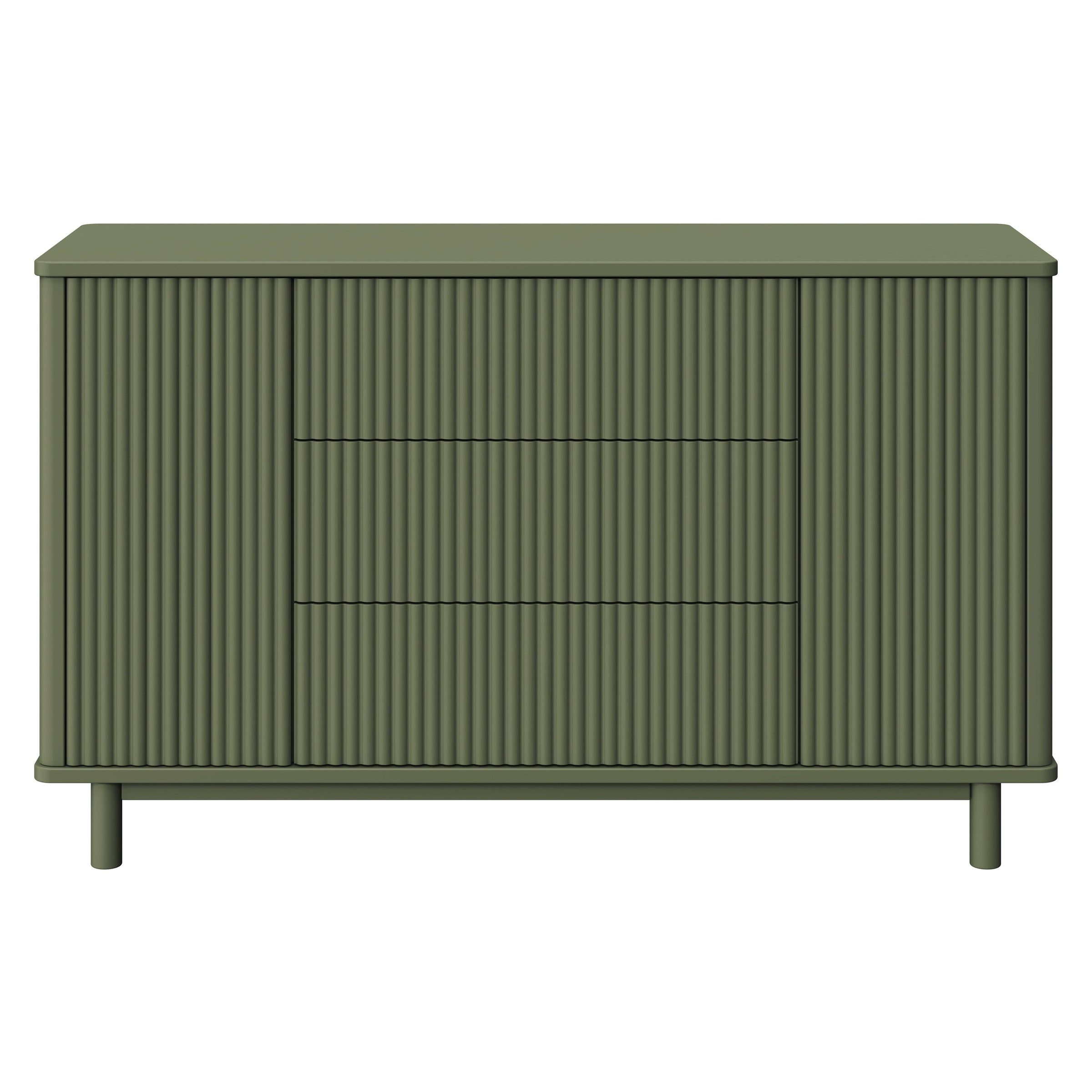 M29816OL,Pogo Tambour Assembled Dresser in Olive