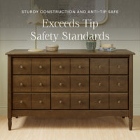 M7128NL,Liberty 9-Drawer Assembled Dresser in Natural Walnut