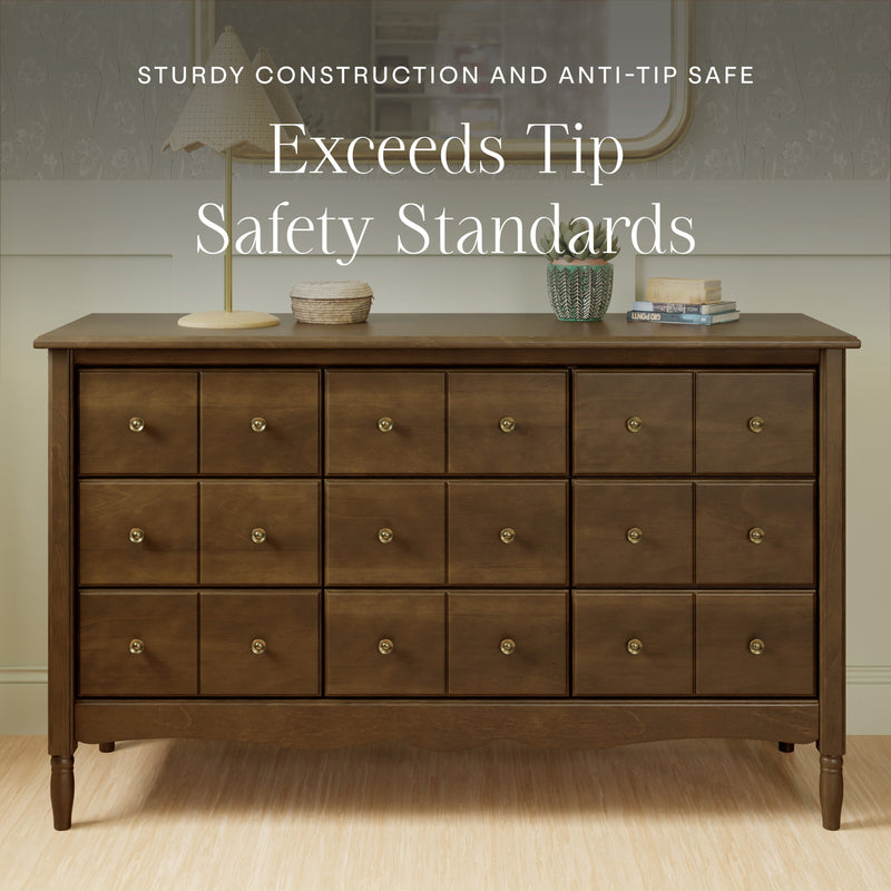 M7128NL,Liberty 9-Drawer Assembled Dresser in Natural Walnut