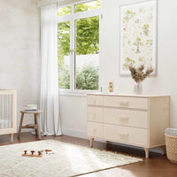 M9016NX,Lolly 6-Drawer Double Dresser  Assembled in Washed Natural