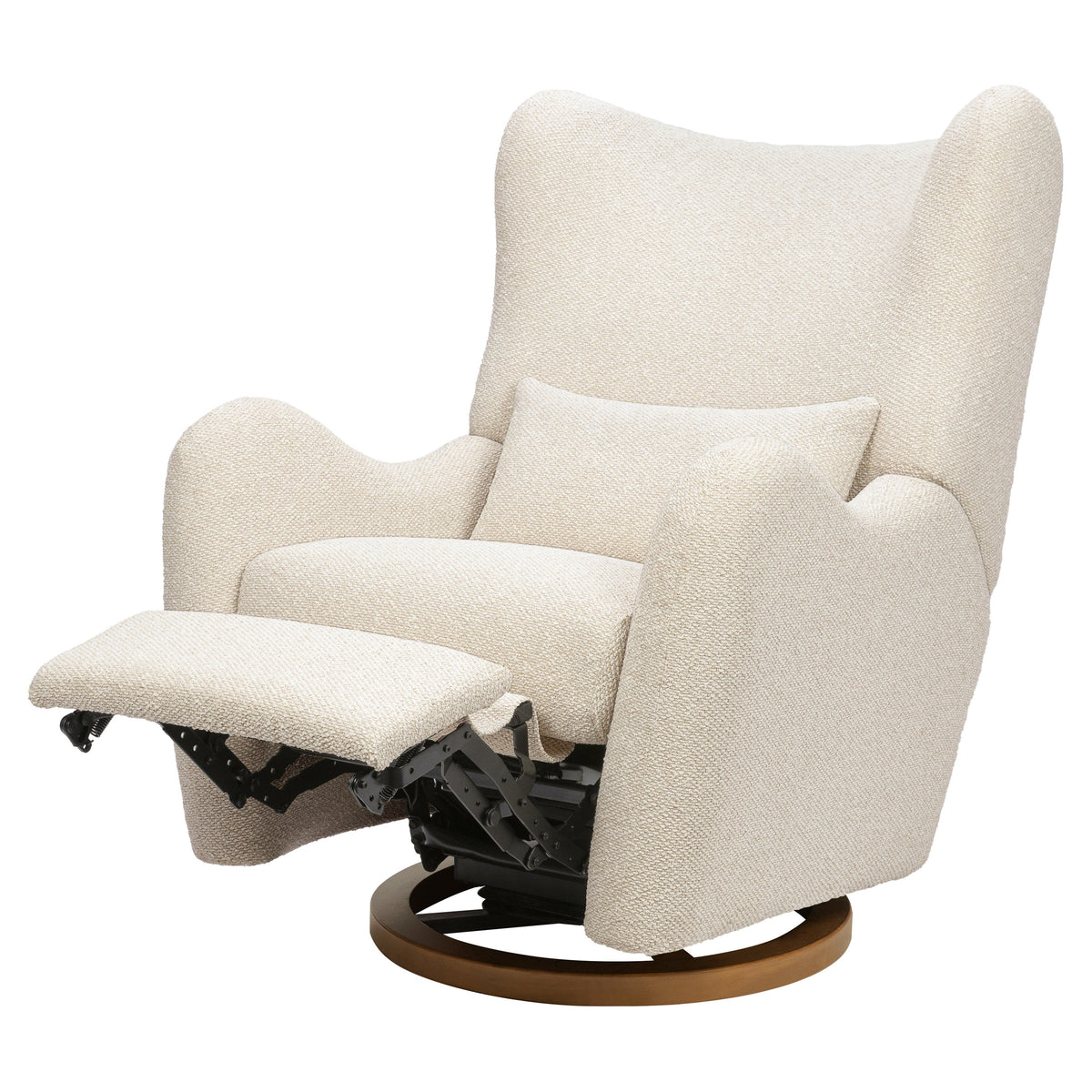 M34288PSWTB,Nate Berkus x Babyletto Westham Power Recliner in Performance Powder Slub Weave w/Toffee Base