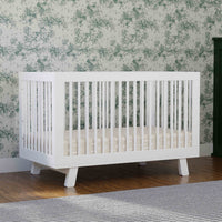 M4201W,Hudson 3-in-1 Convertible Crib w/Toddler Bed Conversion Kit in White Finish