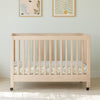 M6601NX,Maki Full-Size Folding Crib w/Toddler Bed Conversion Kit in Washed Natural