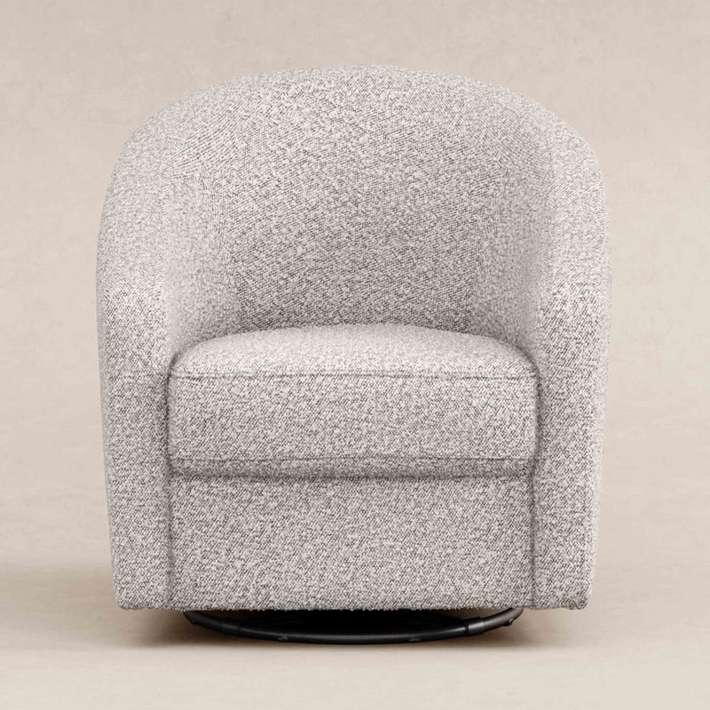 M5887BWB,Madison Swivel Glider in Black White Boucle