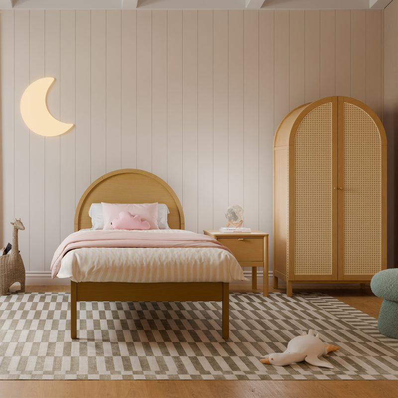 M25969HY,Bondi Twin Bed in Honey