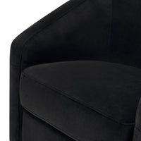 M5887BLKV,Madison Swivel Glider in Black Velvet
