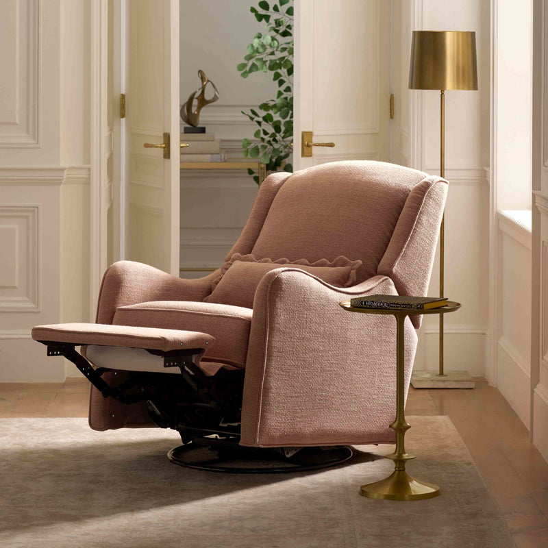 M27787PREB,Devon Recliner and Swivel Glider in Performance Dusty Rose Eco-Basketweave