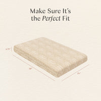 T34336AS,Nate Berkus x Babyletto Mini Crib Sheet in Autumn Stripe