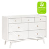 M15916RW,Palma 7-Drawer Double Dresser  Assembled in Warm White