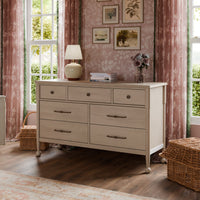 M31416WP,Alouette 7-Drawer Assembled Dresser in Washed Pine