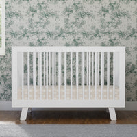 M4201W,Hudson 3-in-1 Convertible Crib w/Toddler Bed Conversion Kit in White Finish