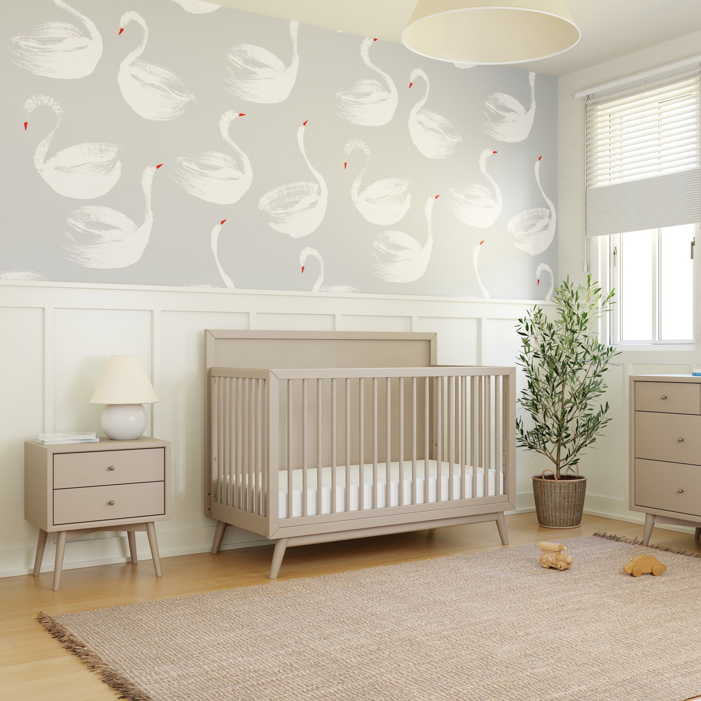 M15960TPE,Palma Nightstand  Assembled in Taupe