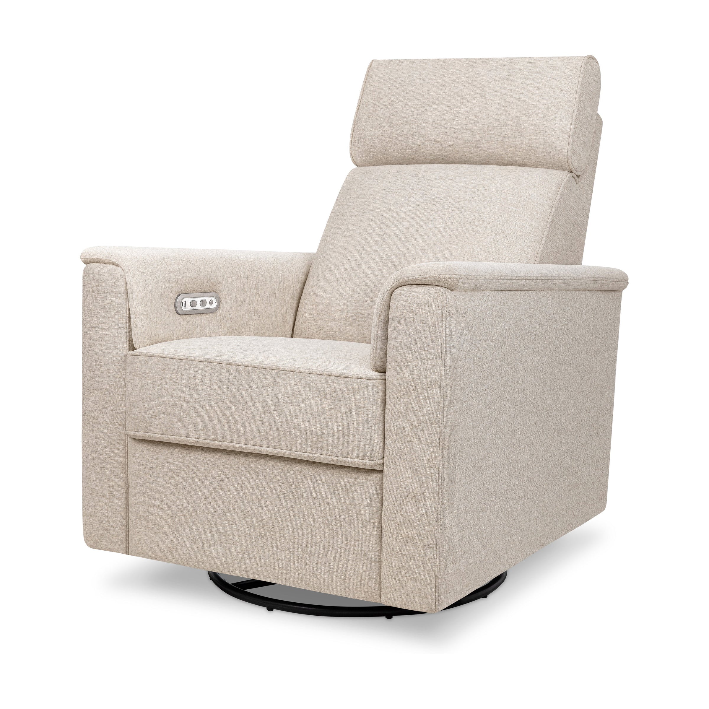 M17186PBEW,Willa Plus Power Glider Recliner w/ Power Headrest in Performance Beach Eco-Weave