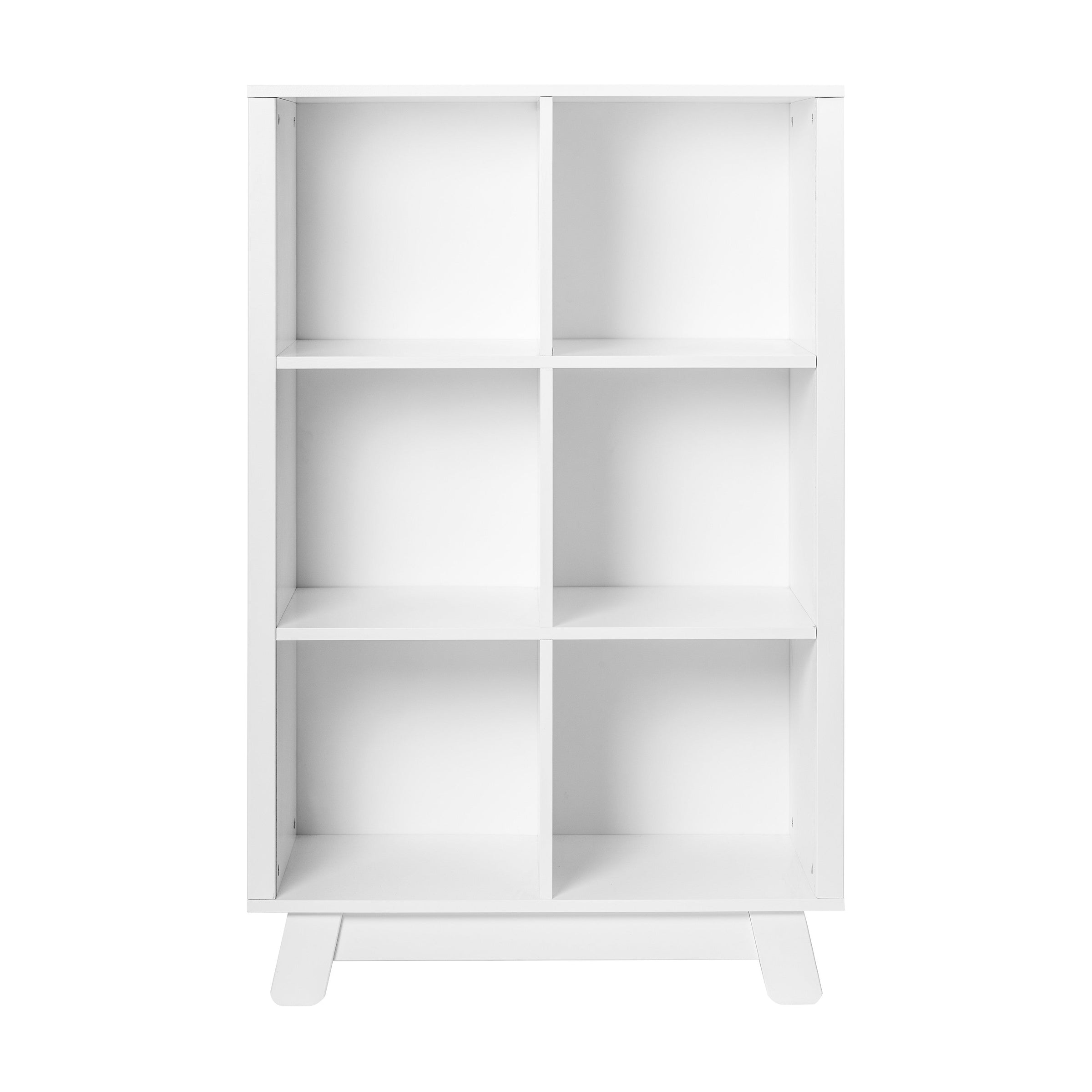 M4211W,Hudson Cubby Bookcase in White