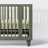 T34335JS,Nate Berkus x Babyletto Crib Sheet in Juniper Stripe