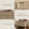 M31416WP,Alouette 7-Drawer Assembled Dresser in Washed Pine