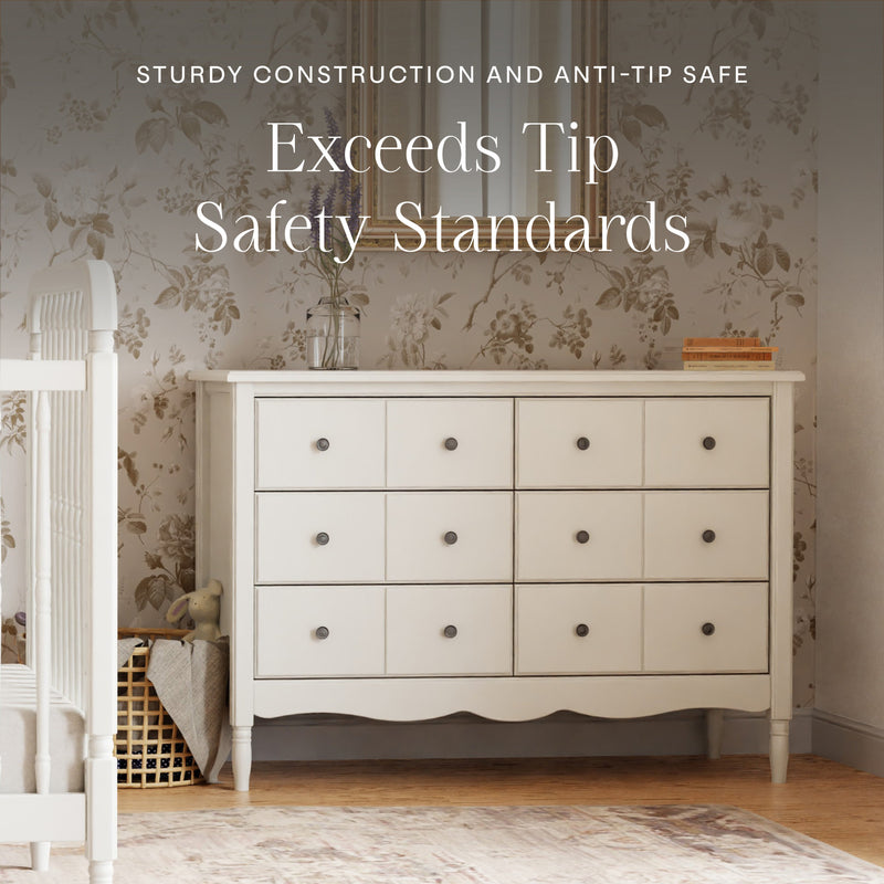 M7116RW,Liberty 6-Drawer Assembled Dresser in Warm White