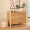 M25616HY,Bondi 6-Drawer Assembled Dresser in Honey