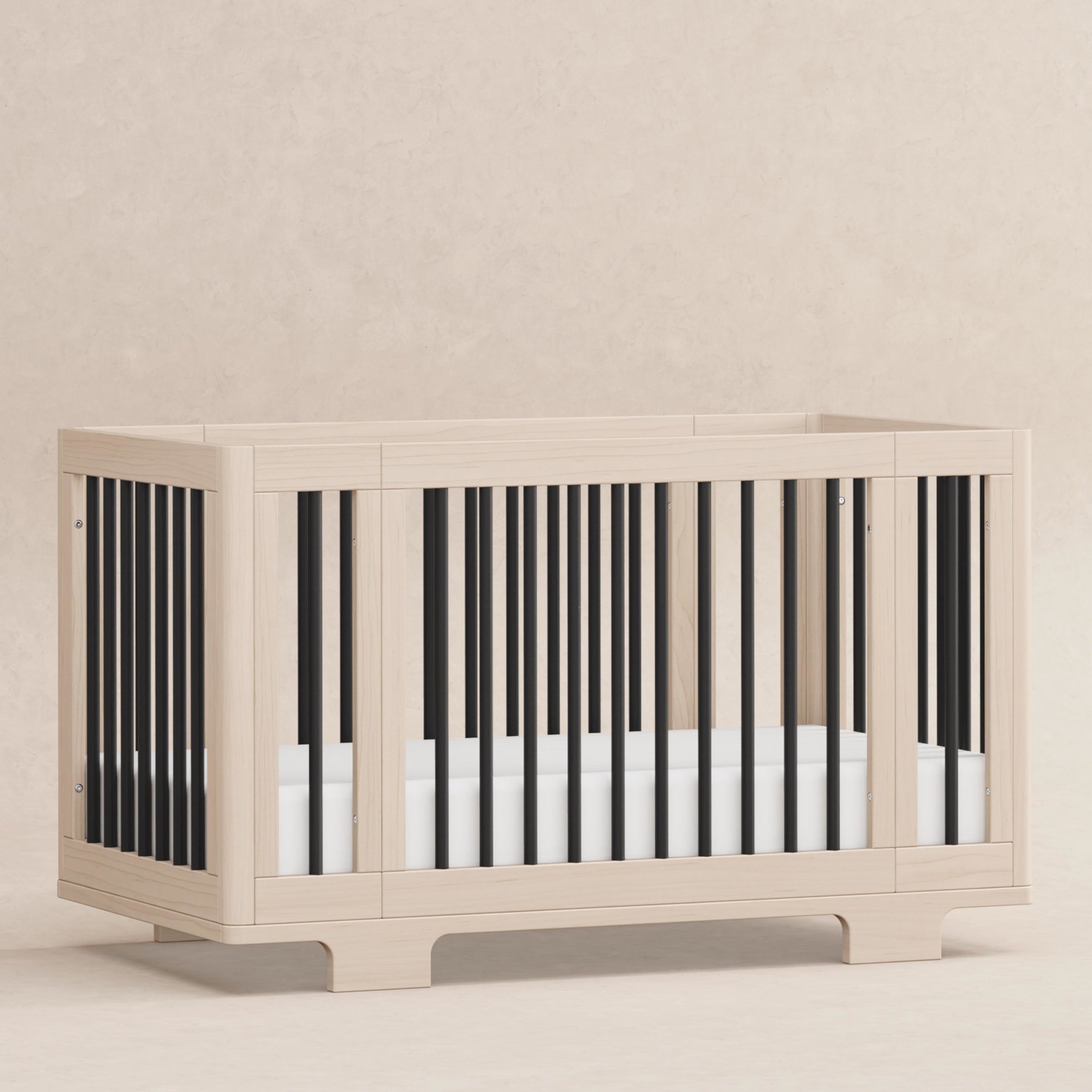 M23401NXB,Yuzu 8-in-1 Convertible Crib w/All-Stages Conversion in Washed Natural/Black