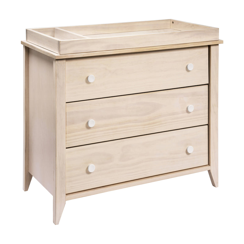 M10323NXW,Sprout 3-Drawer Changer Dresser in Washed Natural and White