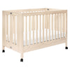 M6601NX,Maki Full-Size Folding Crib w/Toddler Bed Conversion Kit in Washed Natural