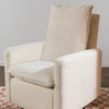M20987WBG,Cali Pillowback Swivel Glider in Ivory Boucle w/ Gold Base