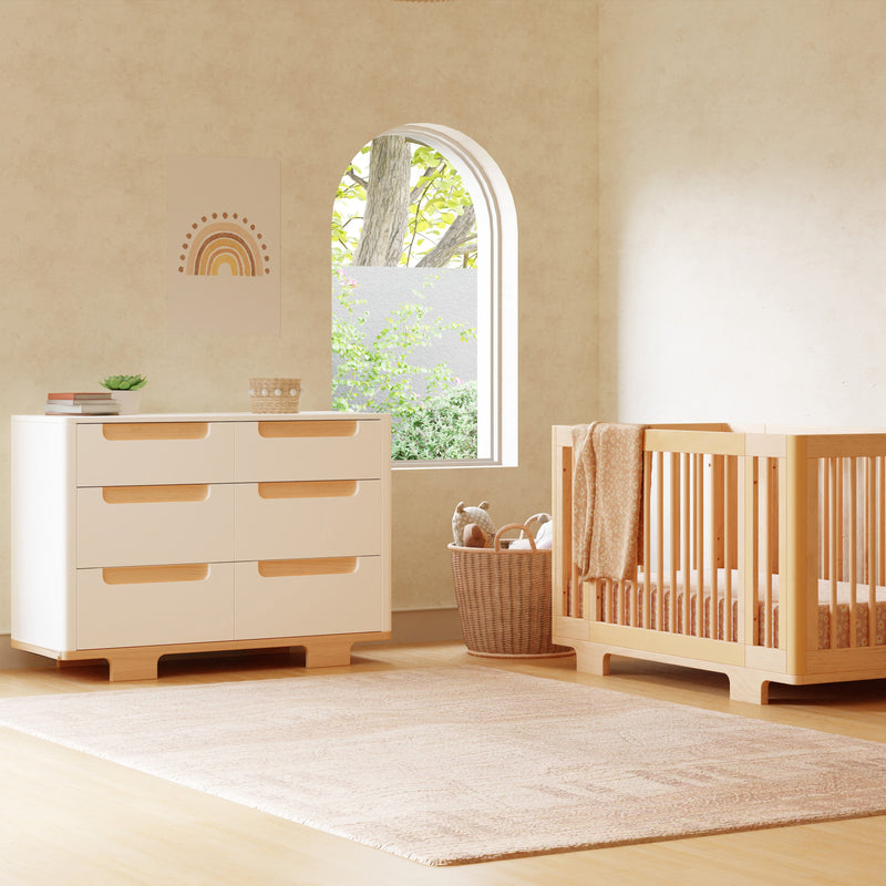 M23401N,Yuzu 8-in-1 Convertible Crib w/All-Stages Conversion Kits in Natural