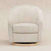 M5887WBCL,Madison Swivel Glider in Ivory Boucle and Cane w/Light Wood Base