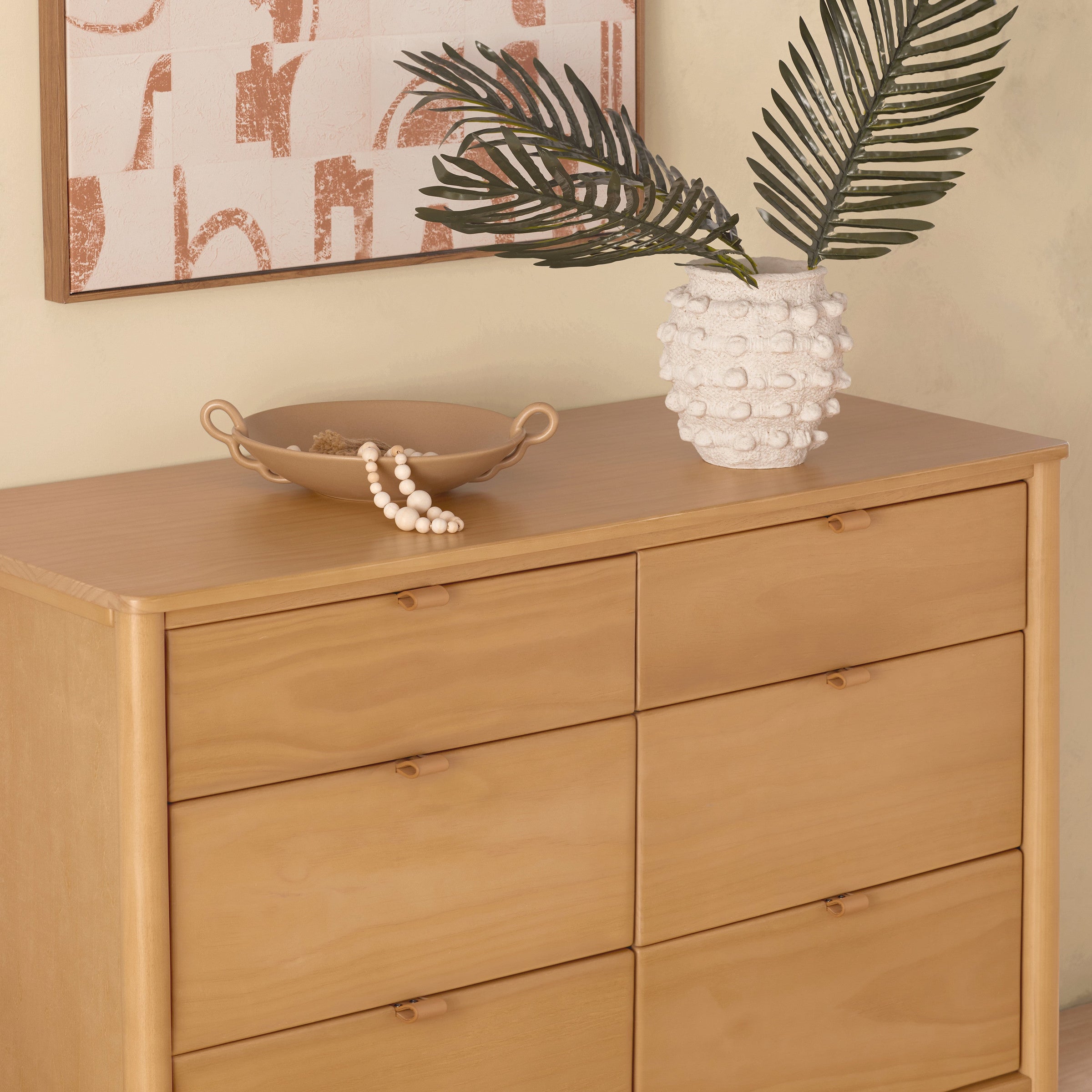 M25616HY,Bondi 6-Drawer Assembled Dresser in Honey