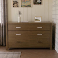 B26416LDF,Hemsted 6-Drawer Assembled Dresser in Walnut Driftwood
