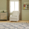 M22287FCSLB,Crewe Recliner and Swivel Glider in Fog Chatham Stripe Performance Eco-Weave w/LB