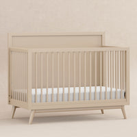 M15901TPE,Palma Mid-Century 4-in-1 Convertible Crib w/Toddler Bed Conversion in Taupe